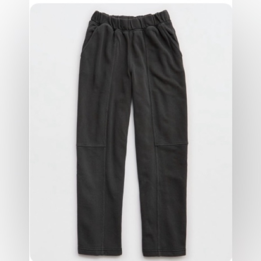 Aerie Seams Right Grey Sweatpant